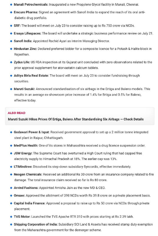 STOCKS TO WATCHSTOCKS TO WATCH