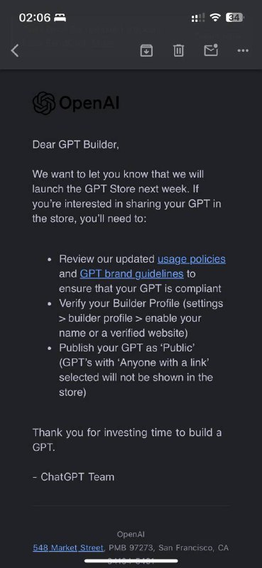 终于来了！Open AI 将于下周开放 GPTs 商店