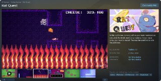 Steam限免：像素平台跳跃《Rat Quest》限時免費 操控老鼠克服困难收集起司Rat Quest：限時免費領取期限到 12 月 26 日 2:00 截止🏷标签：#游戏 #限免 #windows☁链接：点击获取⭐频道 😮群聊 ✏投稿 🌍中文