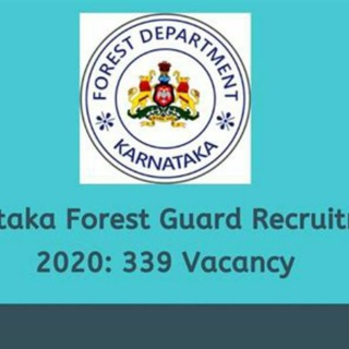Karnataka forest dept.recruitment 2020