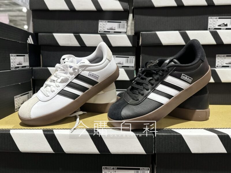 Costco新貨目擊，ADIDAS滑板鞋，男生女生都有，經典黑白兩色男滑板鞋 