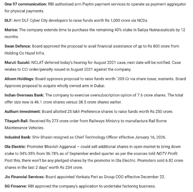 STOCKS TO WATCHSTOCKS TO WATCH