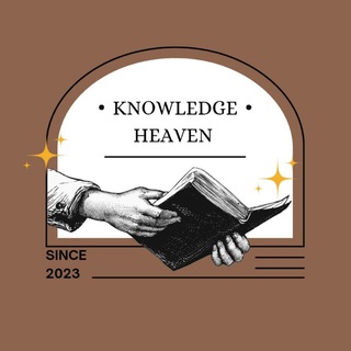 Telegram profile photo for 𝐊𝗻𝗼𝘄𝗹𝗲𝗱𝗴𝗲 𝐇𝗲𝗮𝘃𝗲𝗻 ◇⃟‌⃕☕