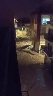 Severe flooding due to extreme rainfall in Blanes, Girona, Catalonia, Spain 🇪🇸Over 74 mm of rainfall was recorded in Blanes, Girona.
