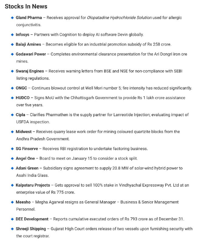 STOCKS TO WATCH