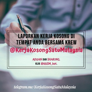 Kerja Kosong Malaysia di t.me/KerjaKosongSatuMalaysia Telegram Group Link