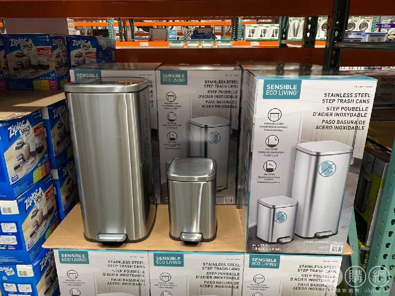 #Costco好市多1月新品通知SENSIBLE ECO LIVING 6L＋29.7L 不鏽鋼垃圾桶組合 #1193833