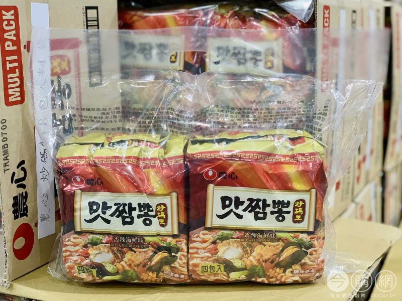 Costco新商品，農心炒碼麵，看起來好像滿好吃，一箱8包新品情報連結 