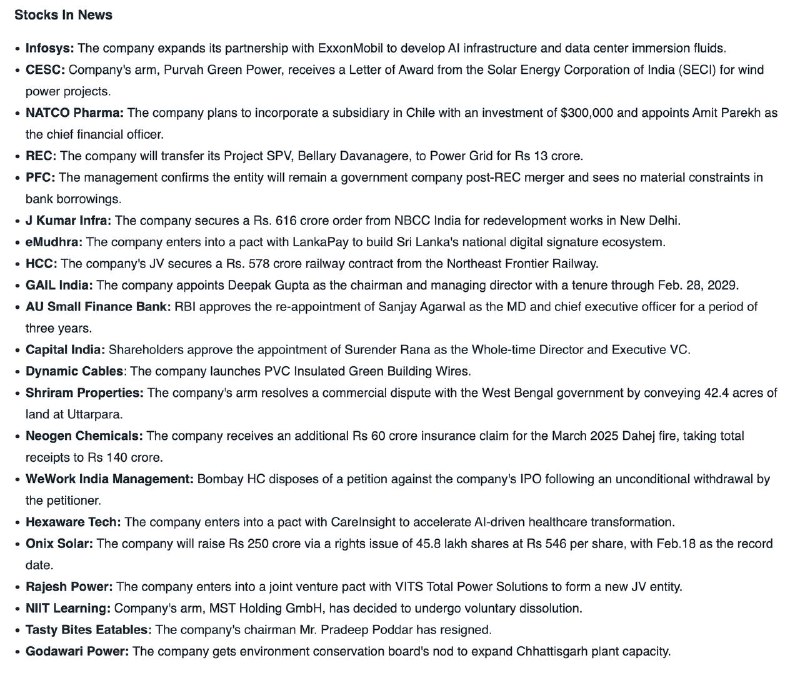 STOCKS TO WATCH