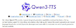 在线语音合成技术日新月异，阿里云Qwen团队最新开源的Qwen3-TTS项目非常强大，支持多语言（中英日韩德法俄葡西意等10种，以及多方言），拥有超低延迟流式合成功能，甚至能按自然语言指令智能调控声线的情绪、语调和节奏，真正实现“想怎么说，就怎么听”。Qwen3-TTS集合了定制声线、自由设计声音、以及精彩的音色克隆功能，还能应对嘈杂文本，稳定演绎高保真声音。无论做主播配音、智能助理、或是个性化语音内容生产，都特别适合。核心亮点：- 自研高效语音编码器，保证声音细节完整还原；- 端到端多码本模型架构，提升生