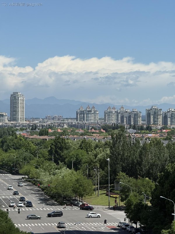在北京的又一次搬家完成了这次的房子很完美窗外还可以看到怀柔的山@aigc1024