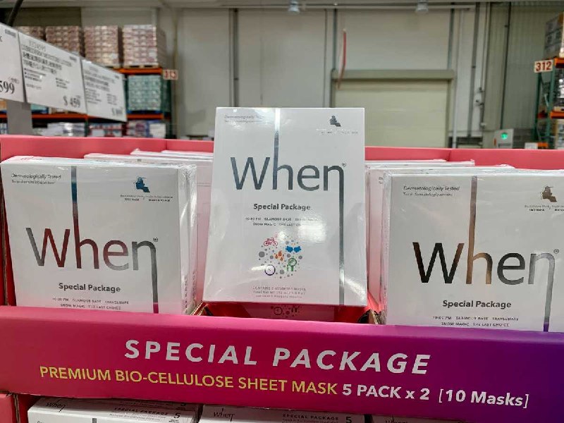 #Costco好市多9月新品通知WHEN 生物纖維面膜 #1409855