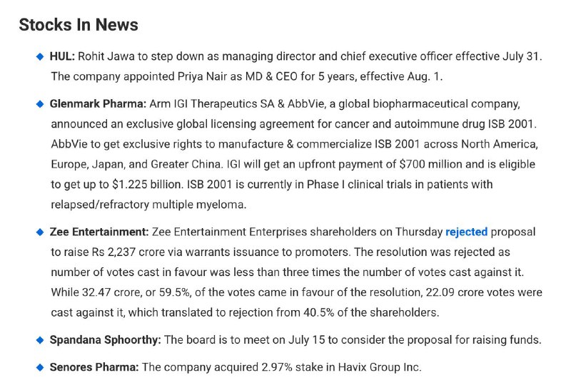 STOCKS TO WATCHSTOCKS TO WATCH