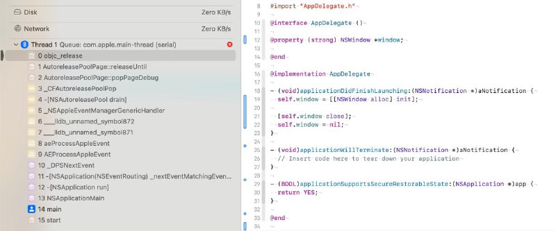 NSWindow 有一个属性叫做 releasedWhenClosed 默认值为 YES 表示 close 调用会把自己释放掉