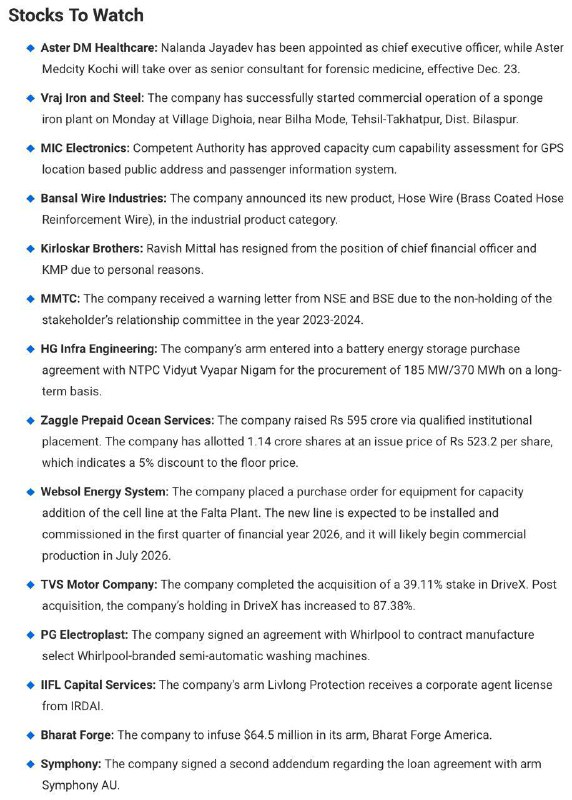 Stocks to Watch