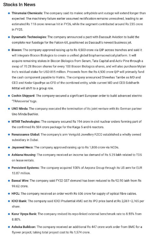 STOCKS TO WATCHSTOCKS TO WATCH