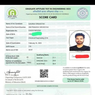 GATE Chemic Institute : Chemical Engineering Telegram Group Link