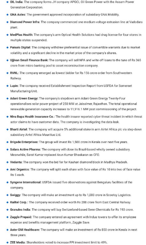 Stocks to WatchStocks to Watch