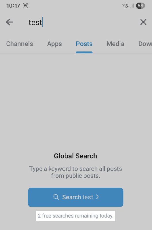 TG 或將限制公開貼文的每日全域搜尋次數，額外搜尋需訂閲大會員或收費