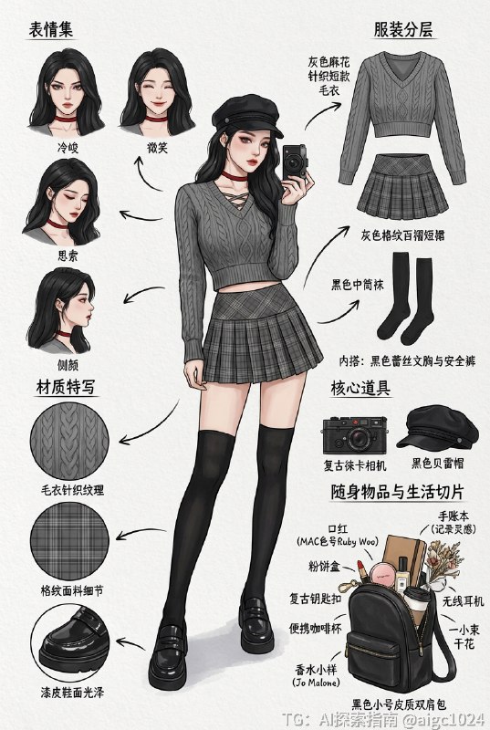 我的穿搭拍给你看！@aigc1024我的穿搭拍给你看！@aigc1024