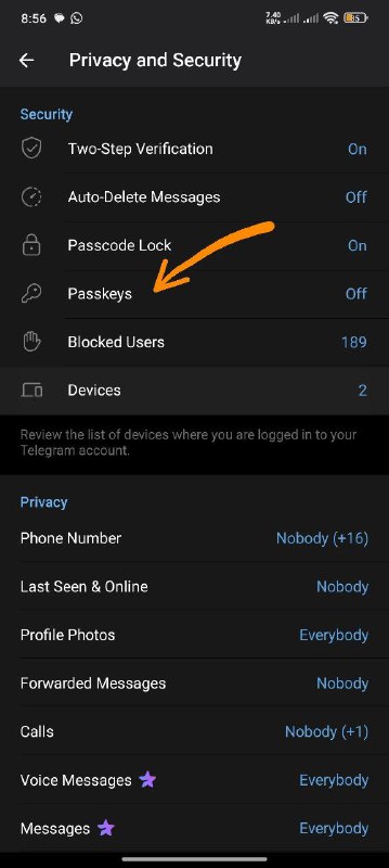 #telegram🔑 Passkey is now available to all users..#telegram🔑 Passkey is now available to all users..