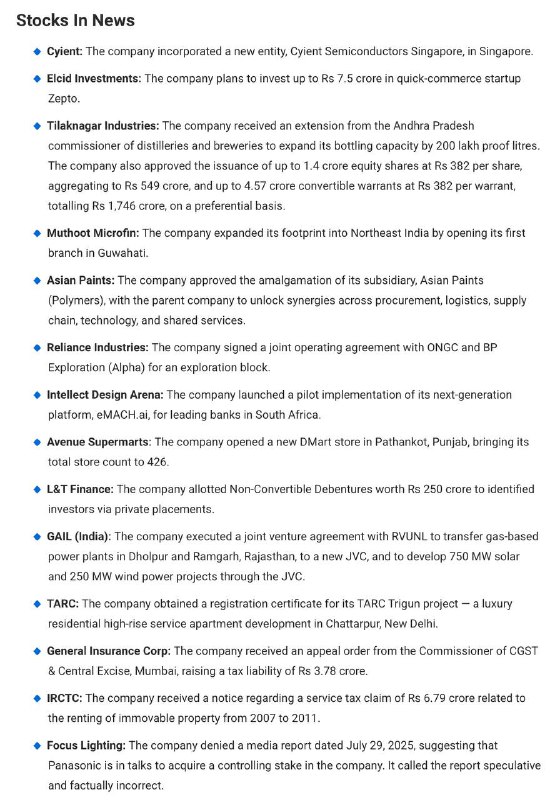 STOCKS TO WATCHSTOCKS TO WATCH