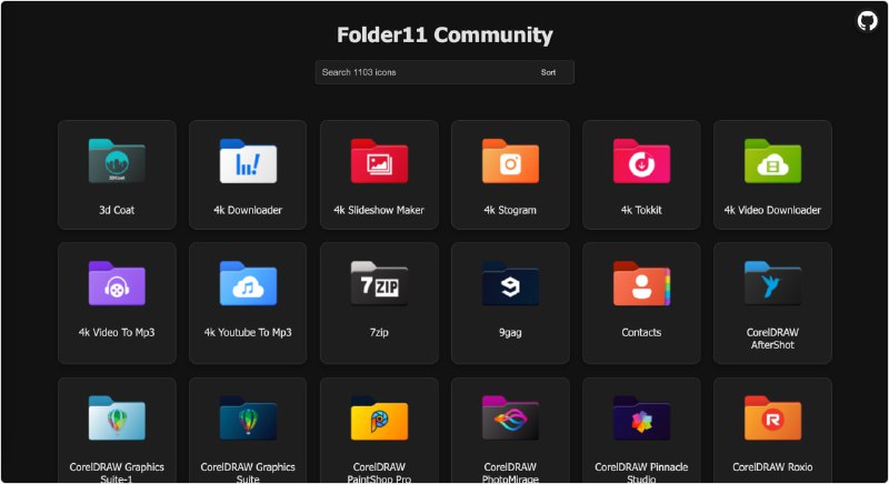 Folder11：windows 自定义 文件夹 目录 图标免费开源，提供丰富的 图标 资源库