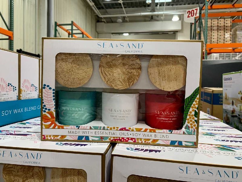 #Costco好市多12月新品通知SEA＆SAND 香氛蠟燭三入組 #1292374
