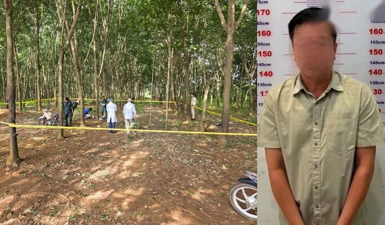 东南亚抓捕遣返线索：柬警官开枪击毙偷胶贼后被捕面临过失杀人指控 柬埔寨特本克蒙省一名警官配图