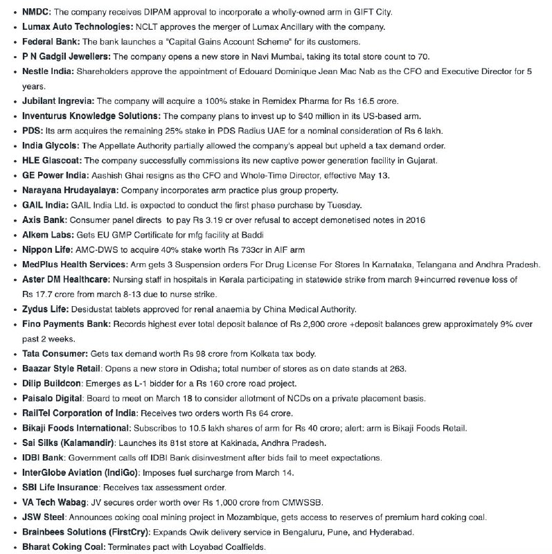 STOCKS TO WATCHSTOCKS TO WATCH