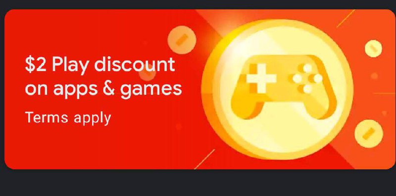 Google Play商店APP可领$2优惠券，位置应该是在首页“个性化推荐”栏的下方，大家可以检查下自己有没有资格领取