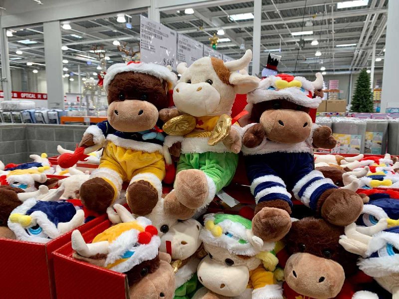 #Costco好市多11月新品通知NEW YEAR 牛年舞獅絨毛娃娃 #128728