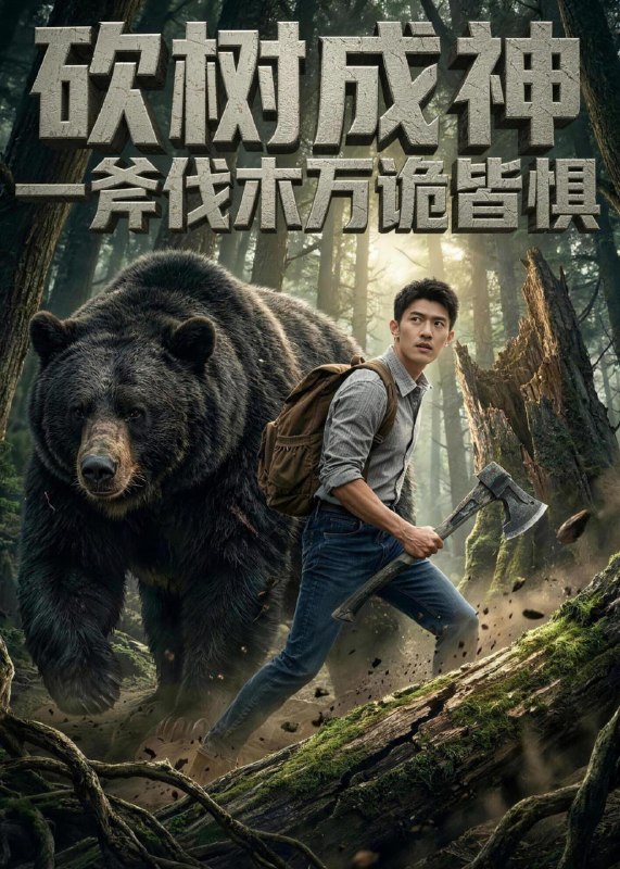 砍树成神：一斧伐木万诡皆惧（92集）Ai短剧