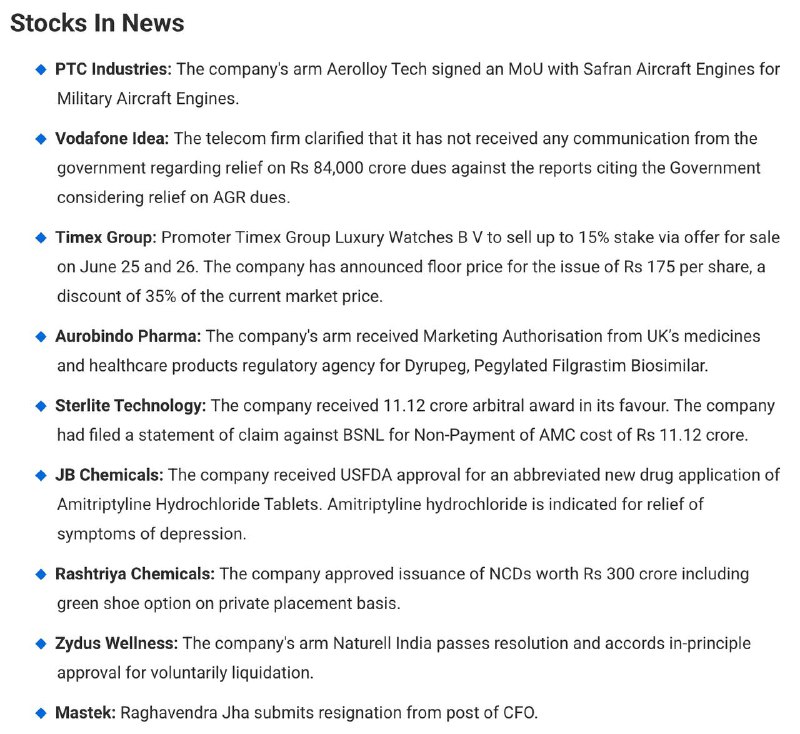 STOCKS TO WATCHSTOCKS TO WATCH