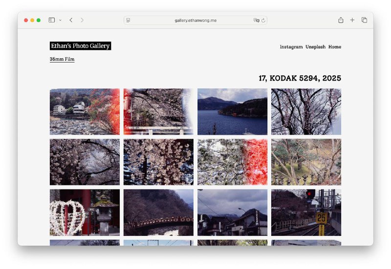 🎞️ 将今年上半年拍摄的四卷胶片照片更新到了我的相册上