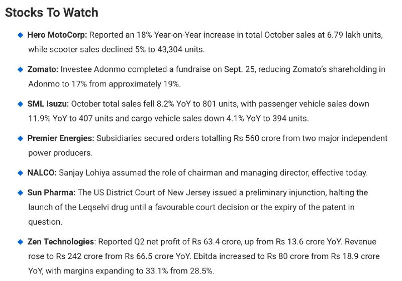 STOCKS TO WATCH