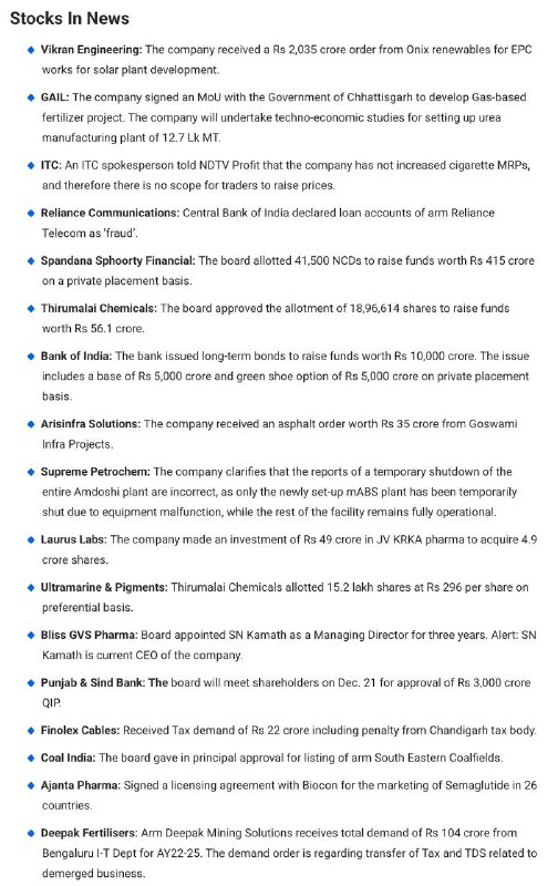 STOCKS TO WATCHSTOCKS TO WATCH