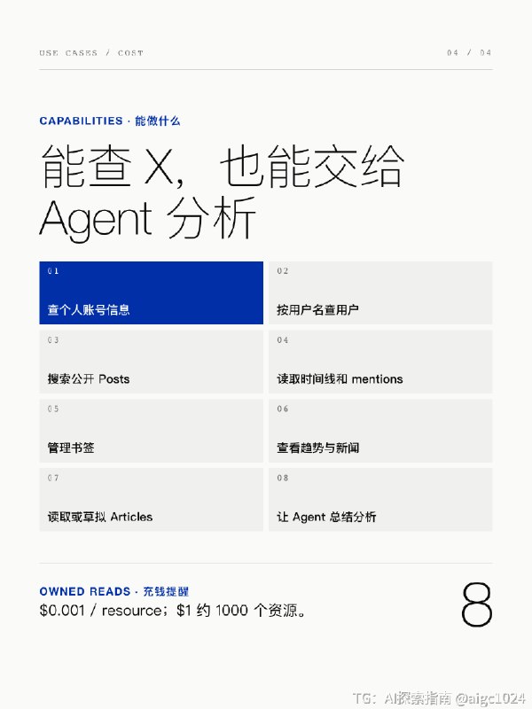 Twitter 终于有 MCP 了，这个非常有用！如果你像我一样依赖 Twitter 信息的，就可以让 AI 帮你自动整理、总结和对你的数据进行分析不过依然需要你注册 Twitter 的 API，然后按量付费