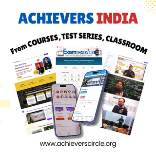 Achievers India || JEE, NEET, +2 Boards || B.Sc. Chemistry, M.Sc. Entrances || M.Sc., Ph.D Entrance Telegram Group Link