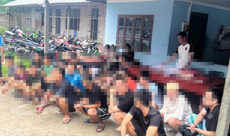 万象大事件：纳赛通县警方在伊莱泰村抓获23名诈骗犯 缴获大量赃物 6月30日下午配图