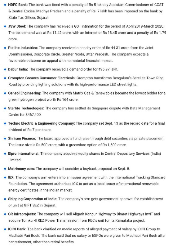 STOCKS TO WATCH