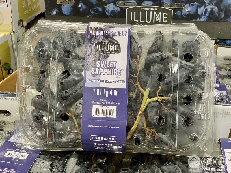 Costco新上架的美國無籽藍寶石黑葡萄，有團友吃過了嗎?新商品情報連結 