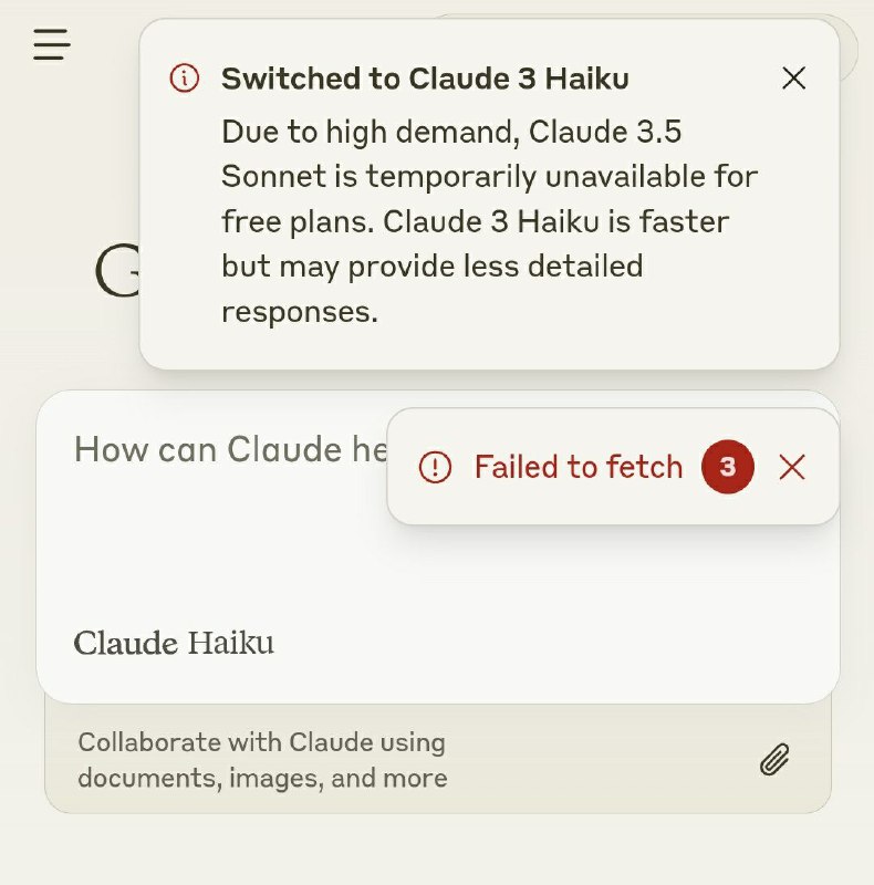 Claude 晚上用得人多了，会给你降级到3 haiku，白天就可以使用3.5 Sonnet，这还有晚高峰啊