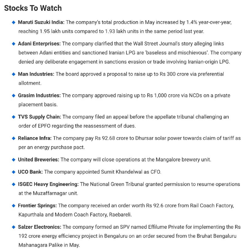 STOCKS TO WATCHSTOCKS TO WATCH