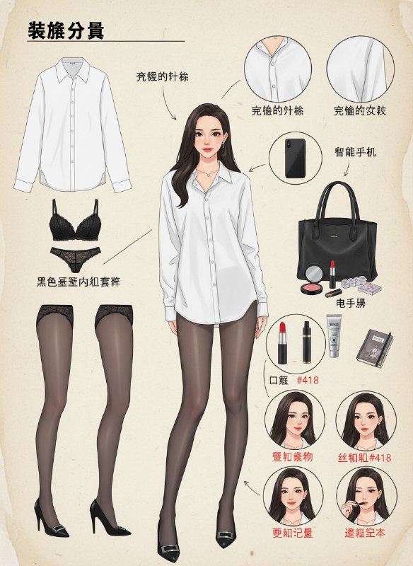 AI穿搭全场景分解图 NanoBanana一键生成全场景穿搭分解图@aigc1024AI穿搭全场景分解图 NanoBanana一键生成全场景穿搭分解图@aigc1024