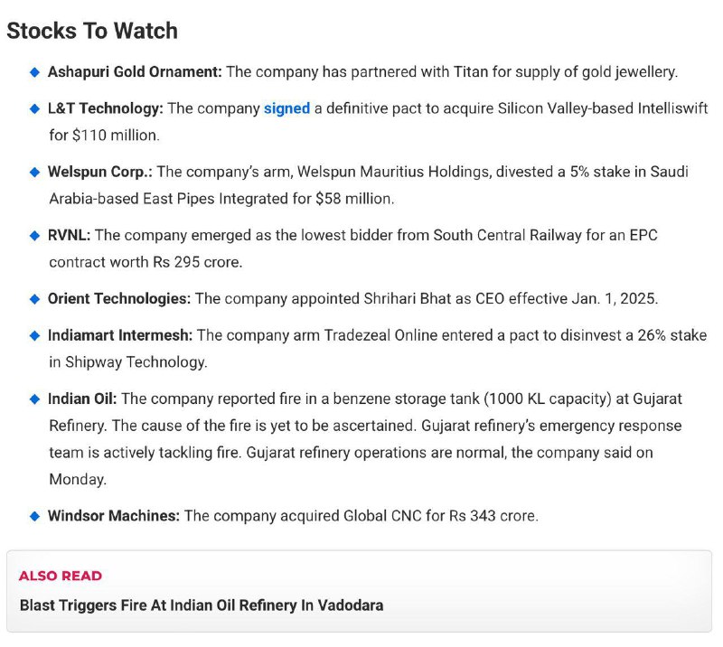 Stocks to Watch