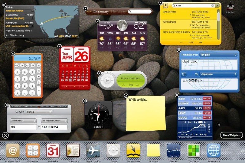 不知道还有多少人记得曾经 Mac 上的 Dashboard，尽管如今新的 widget 可以被放在 Mac 桌面上的任何地方