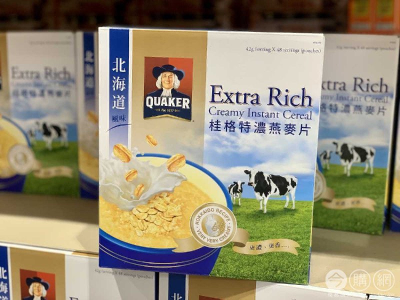 Costco折價通知 11/11(四)前 折100元 #1篇FB社團開箱QUAKER 桂格北海道風味特濃燕麥片 #78299優惠商品情報 