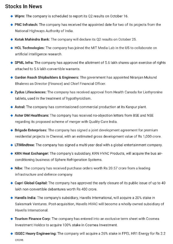 STOCKS TO WATCHSTOCKS TO WATCH